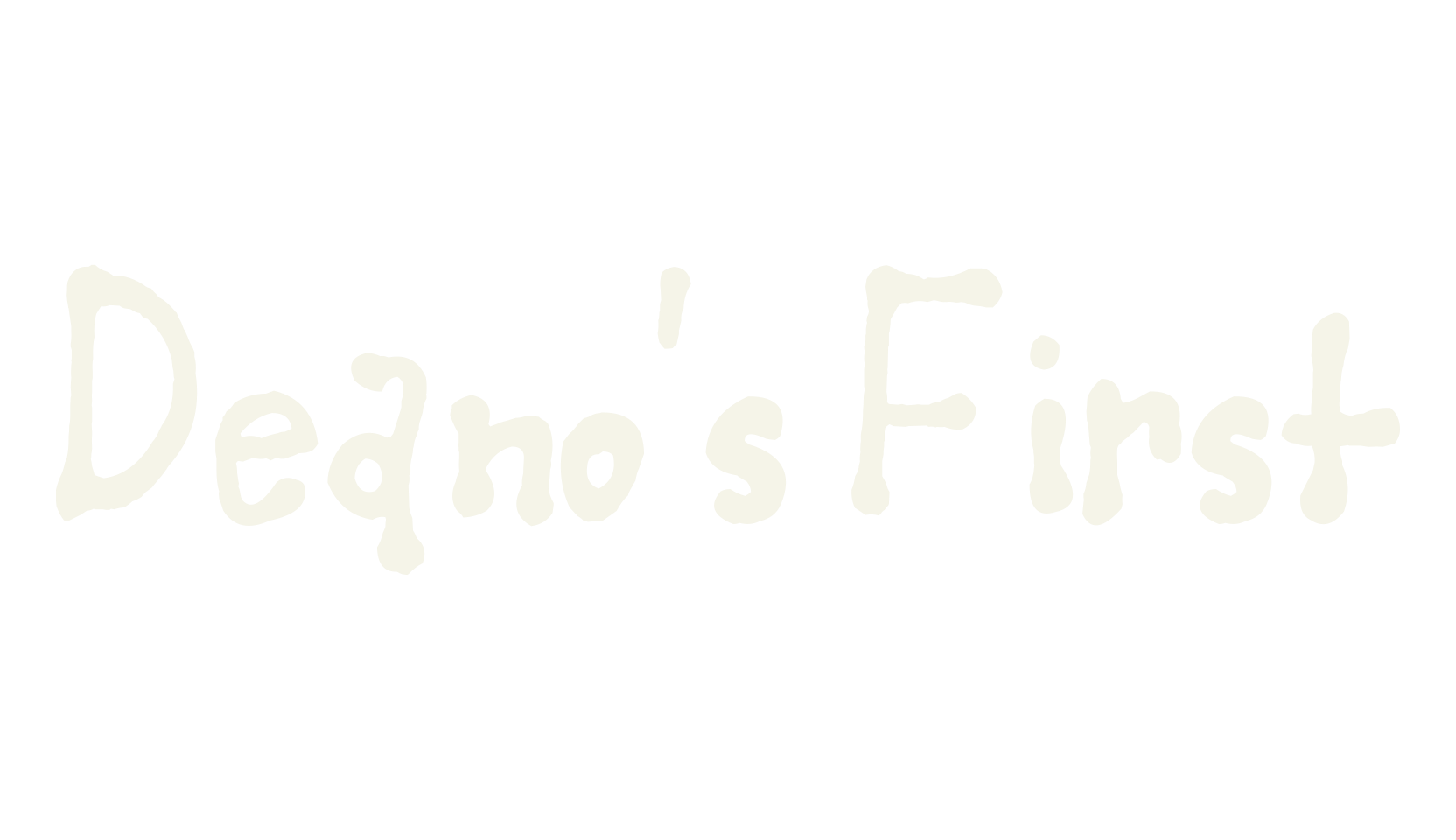 Deano's First, slash zero font preview
