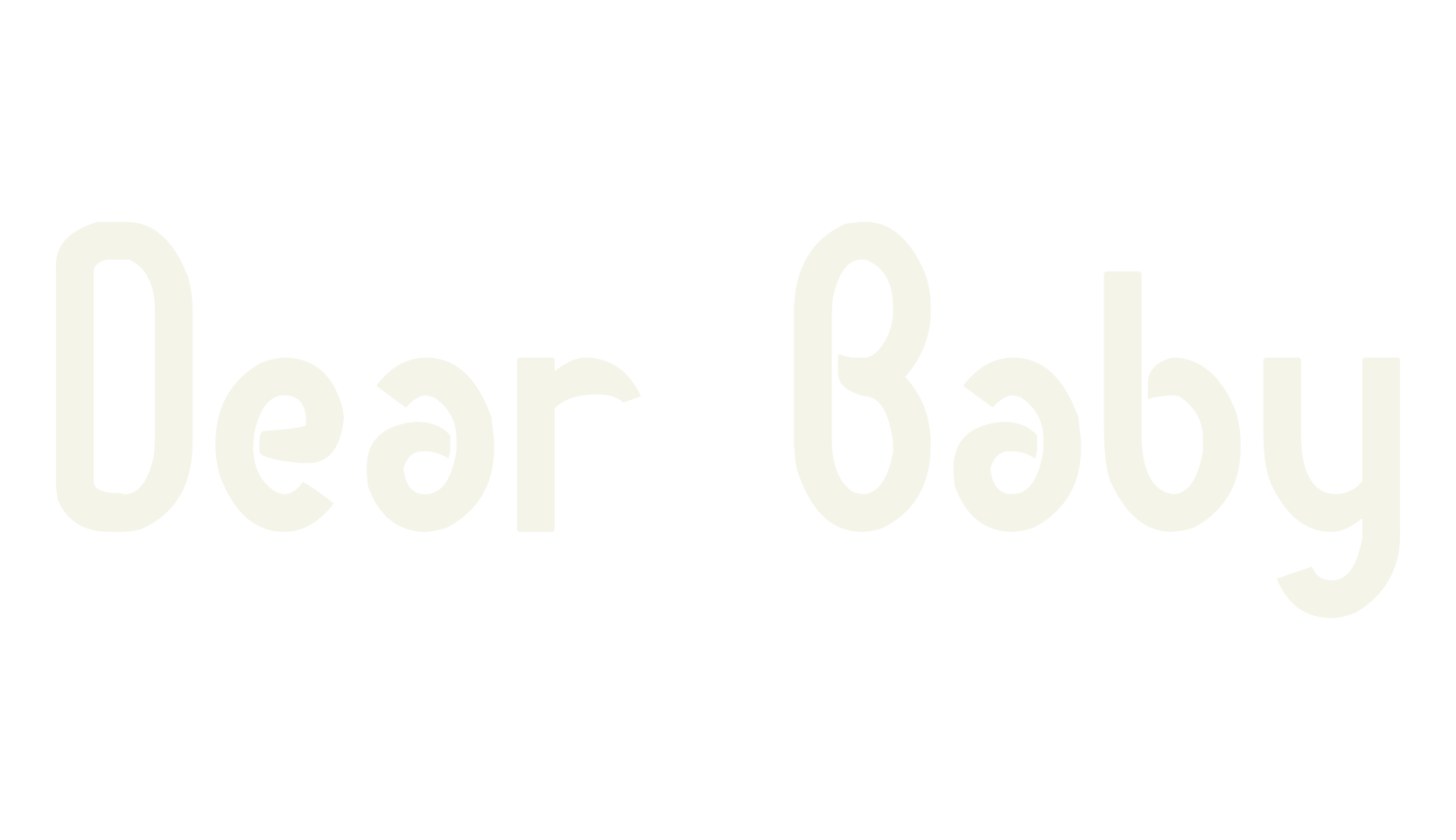 Dear Baby, display market font preview