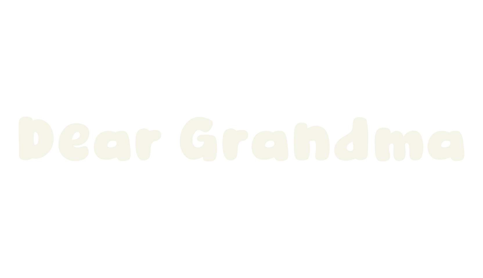 Dear Grandma, display market font preview