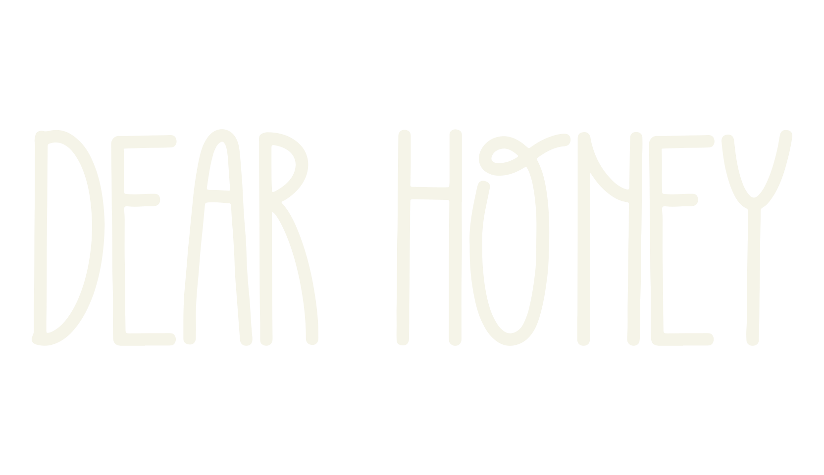 DEAR HONEY, children font preview