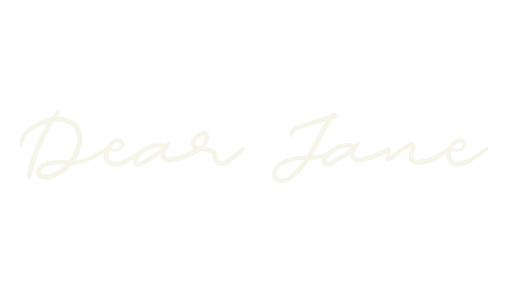 Dear Jane, fashion script font preview