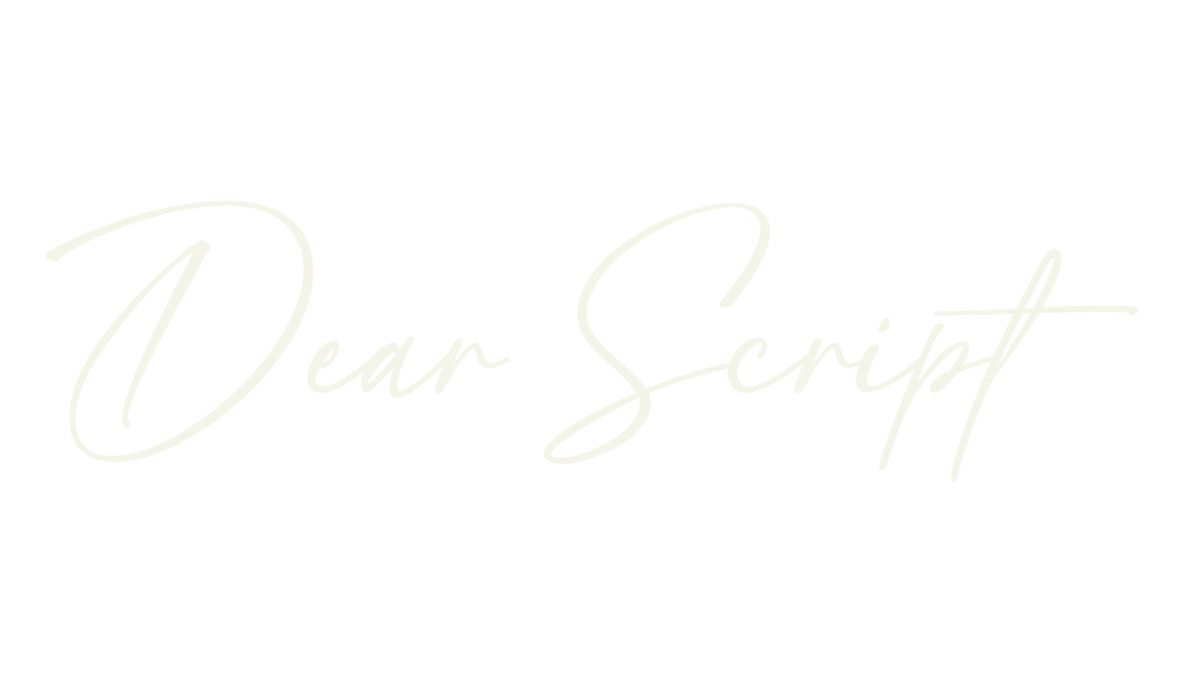 Dear Script, script font preview