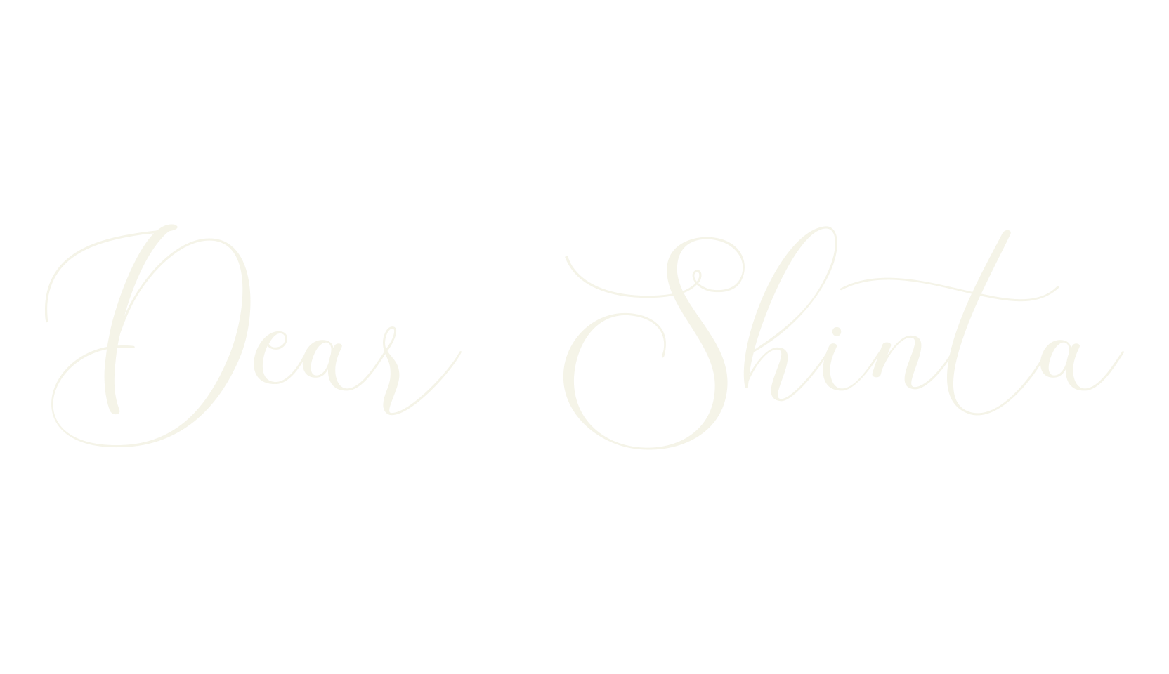 Dear Shinta, girly font preview