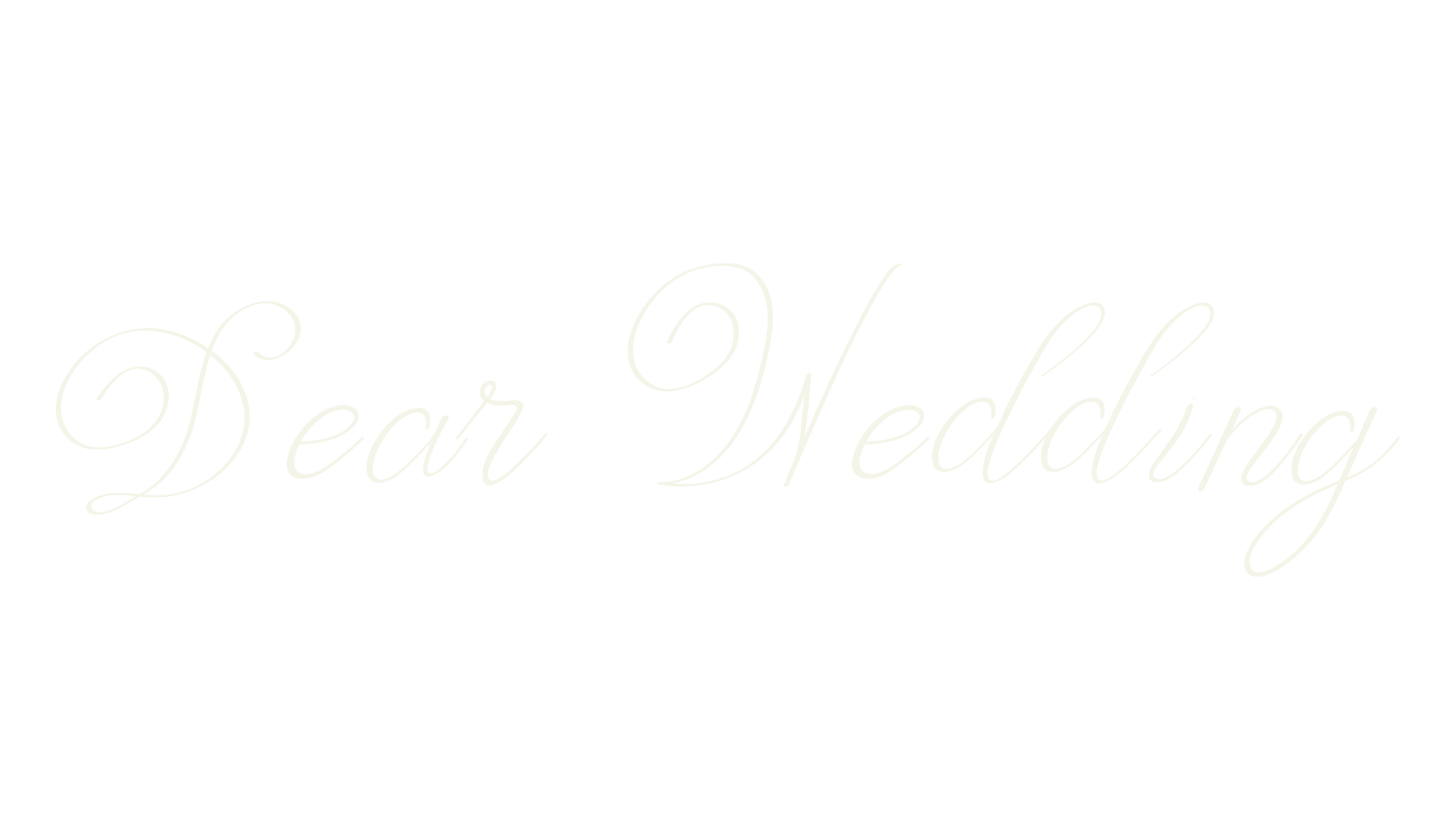 Dear Wedding, food font preview