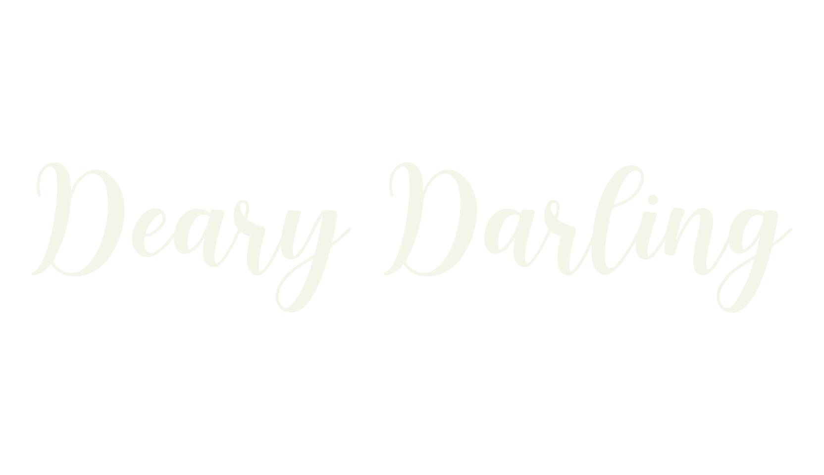 Deary Darling, wedding font preview