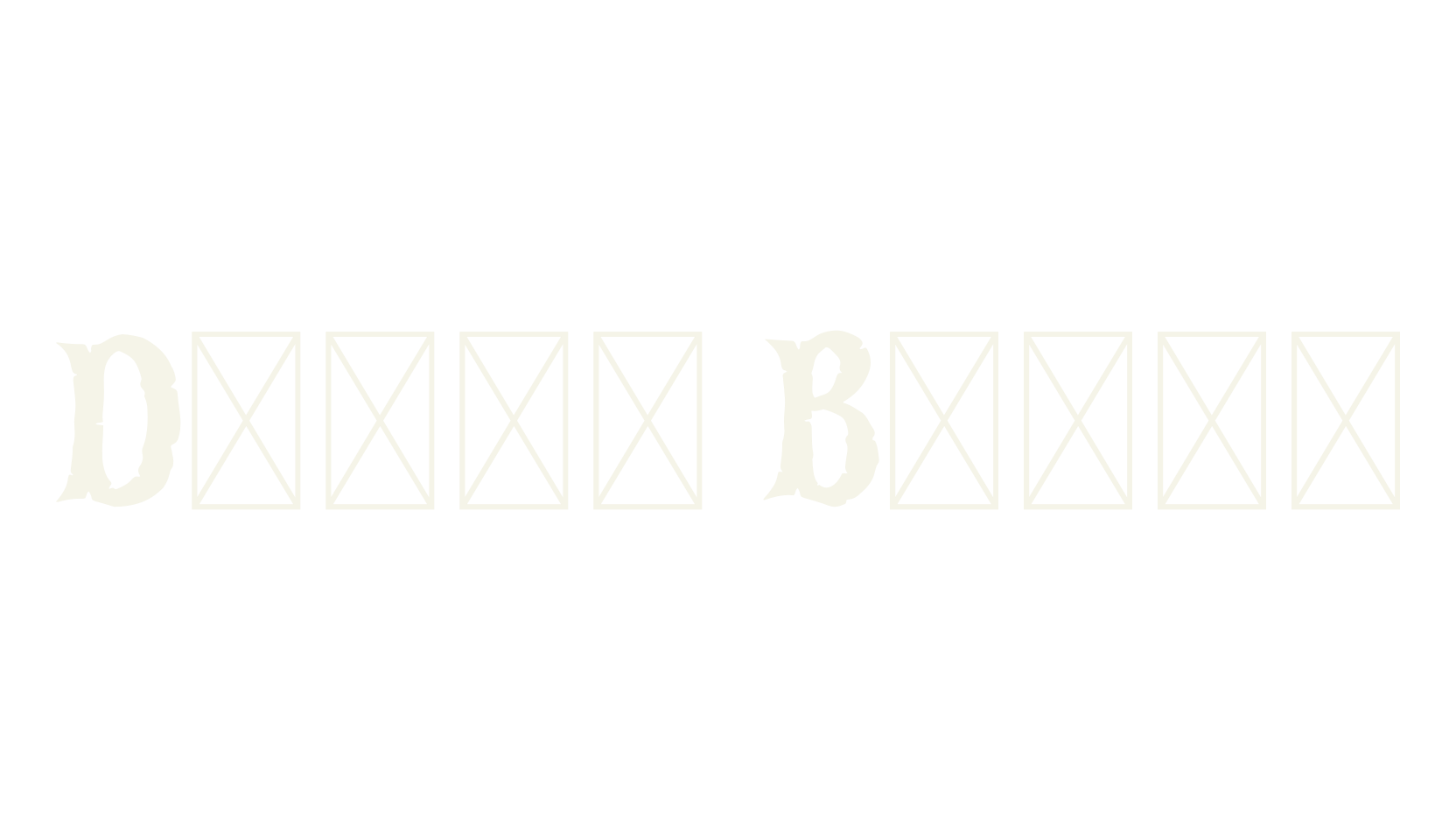 Death Bones, spooky font preview