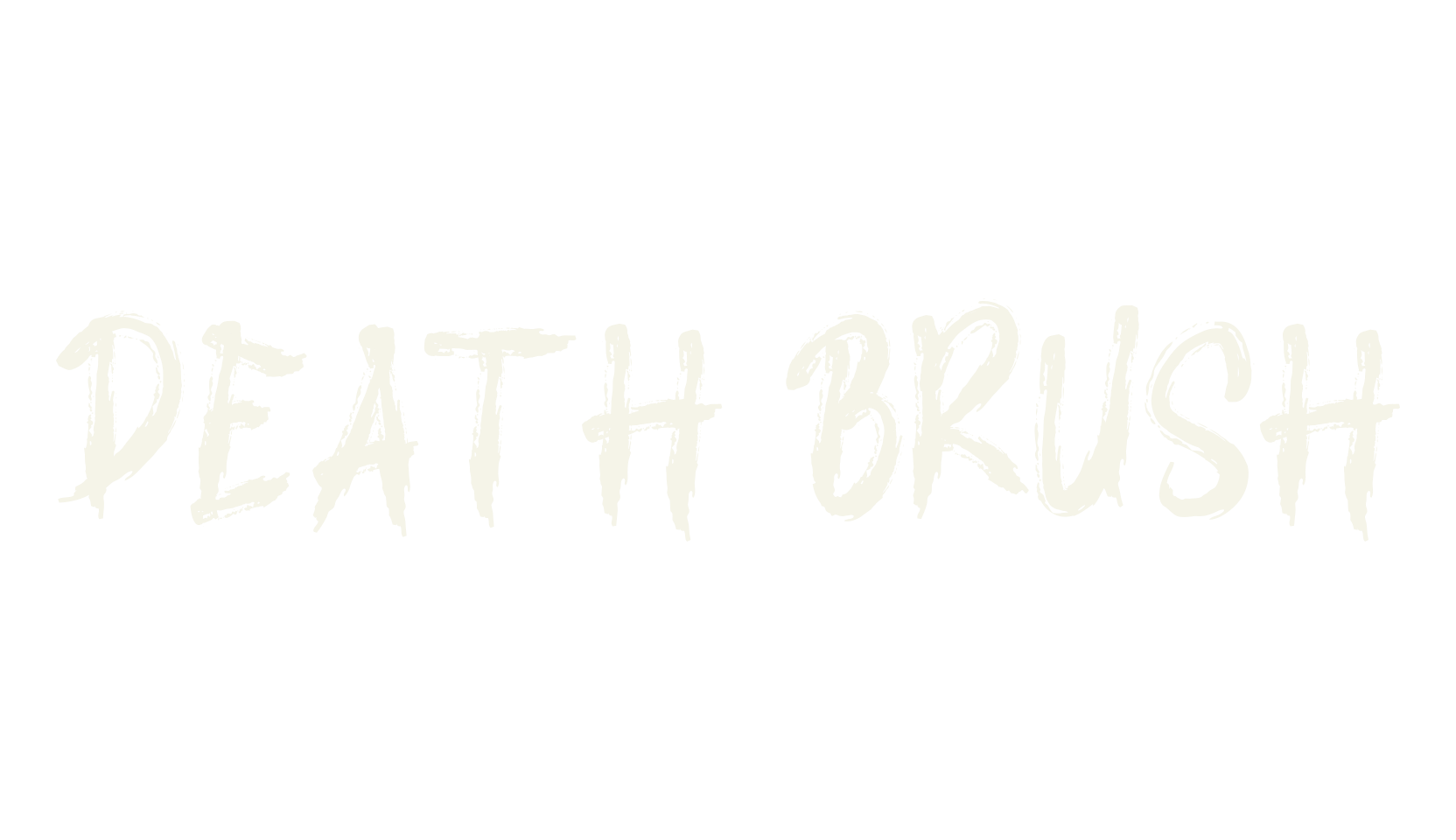 DEATH BRUSH, blackletter font preview