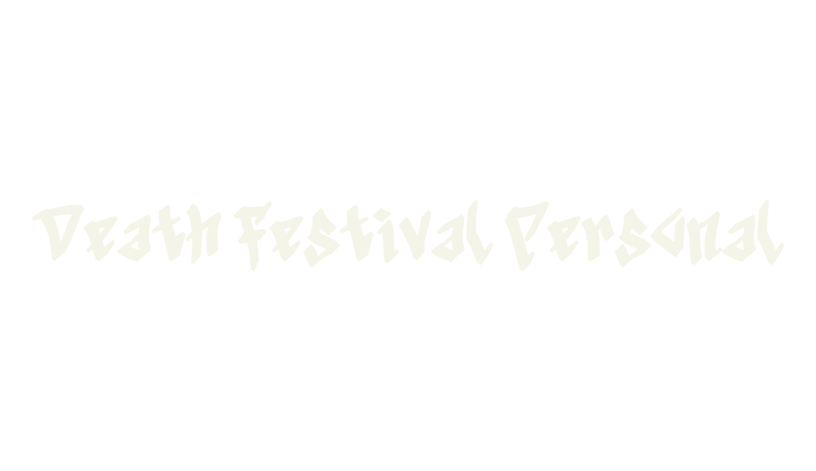 Death Festival Personal, tattoo font preview