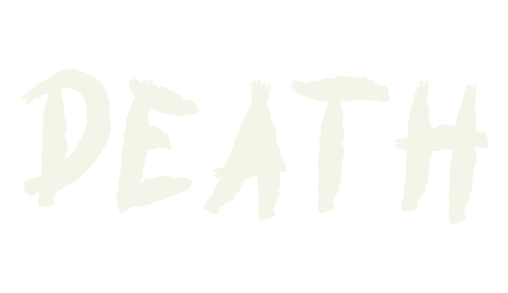 DEATH, blackletter font preview