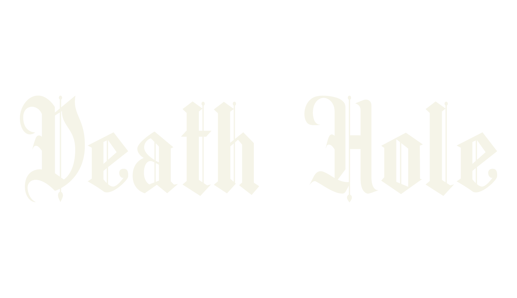 Death Hole, tattoo font preview