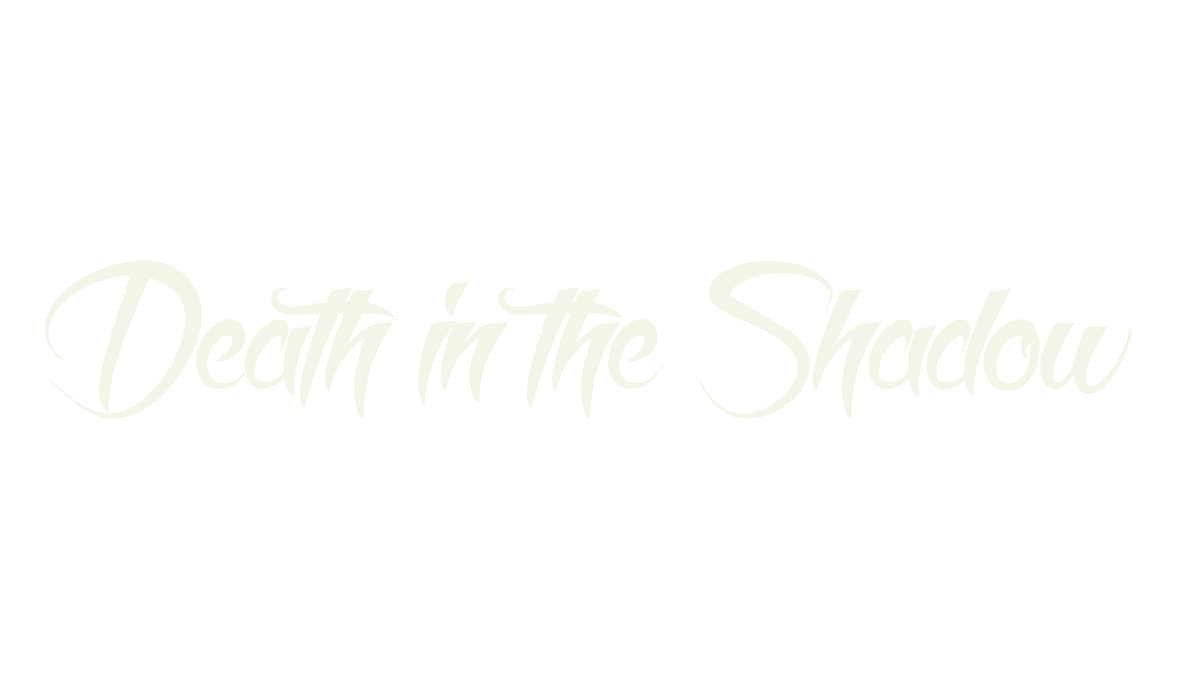 Death in the Shadow, tattoo font preview