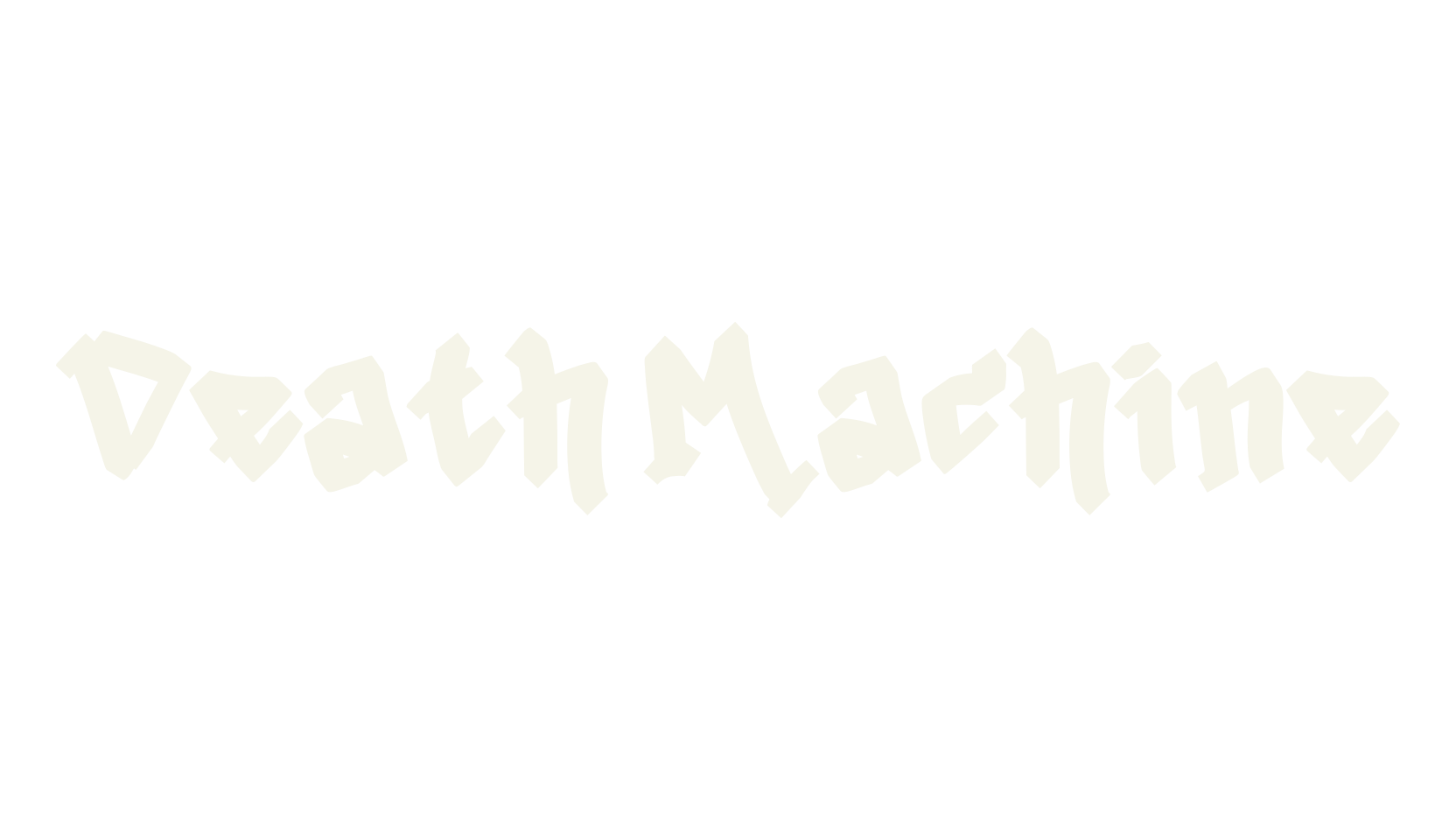 Death Machine, tattoo font preview