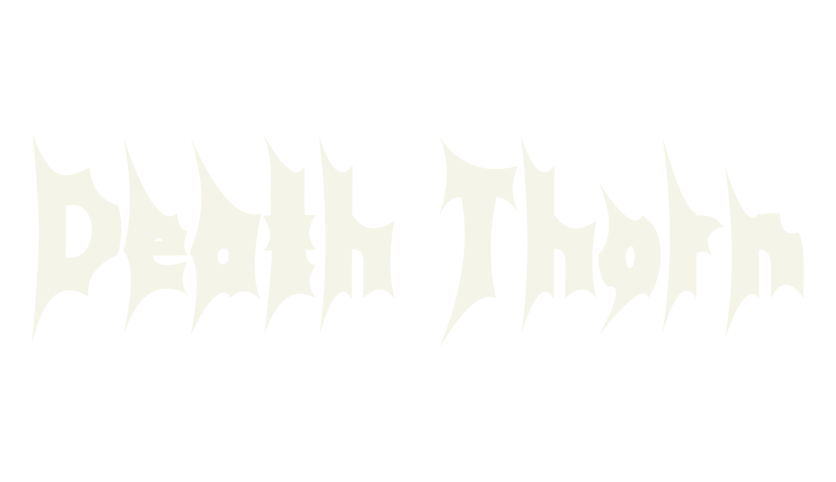 Death Thorn, holiday font preview