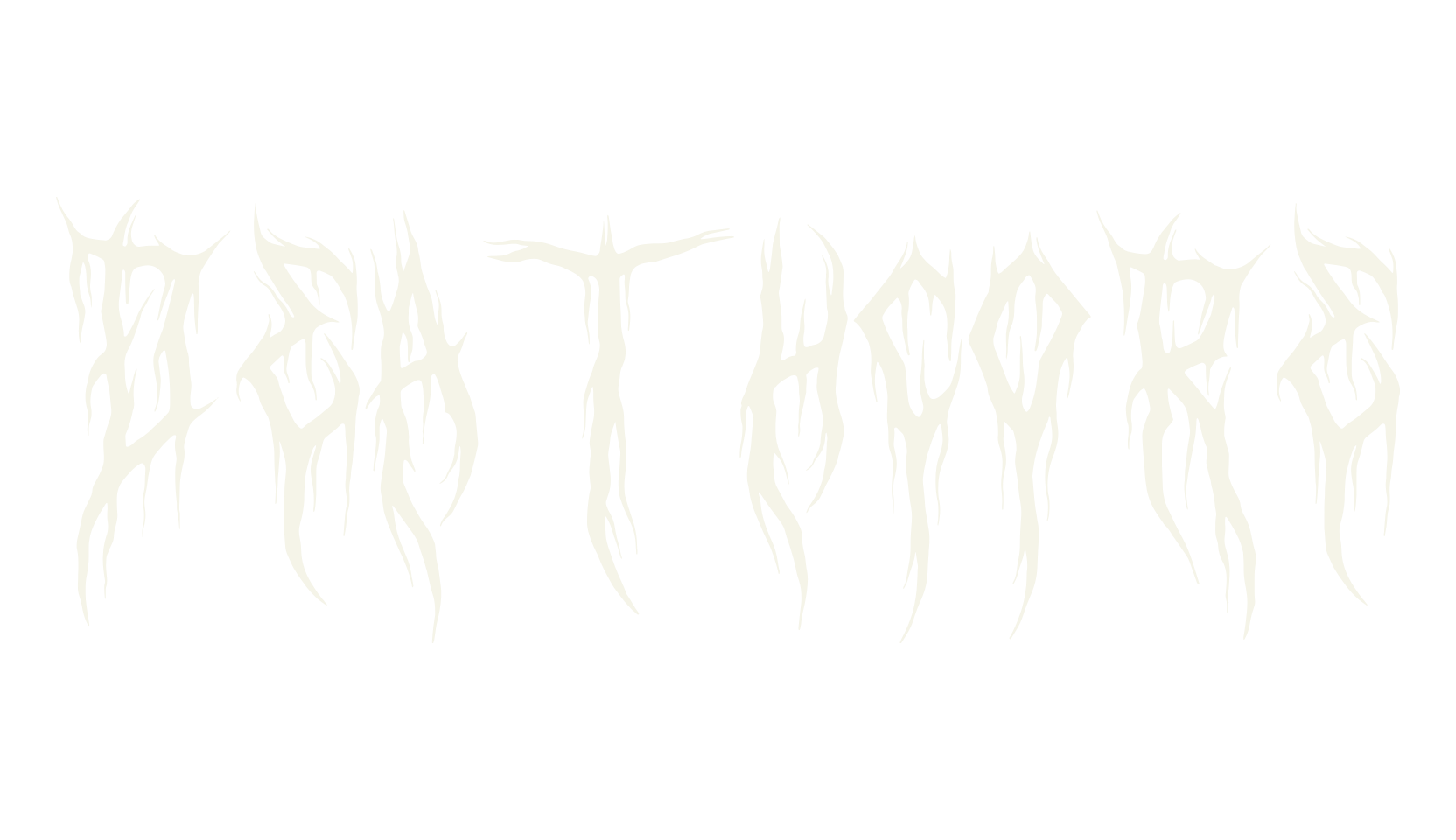 Deathcore, metal font preview