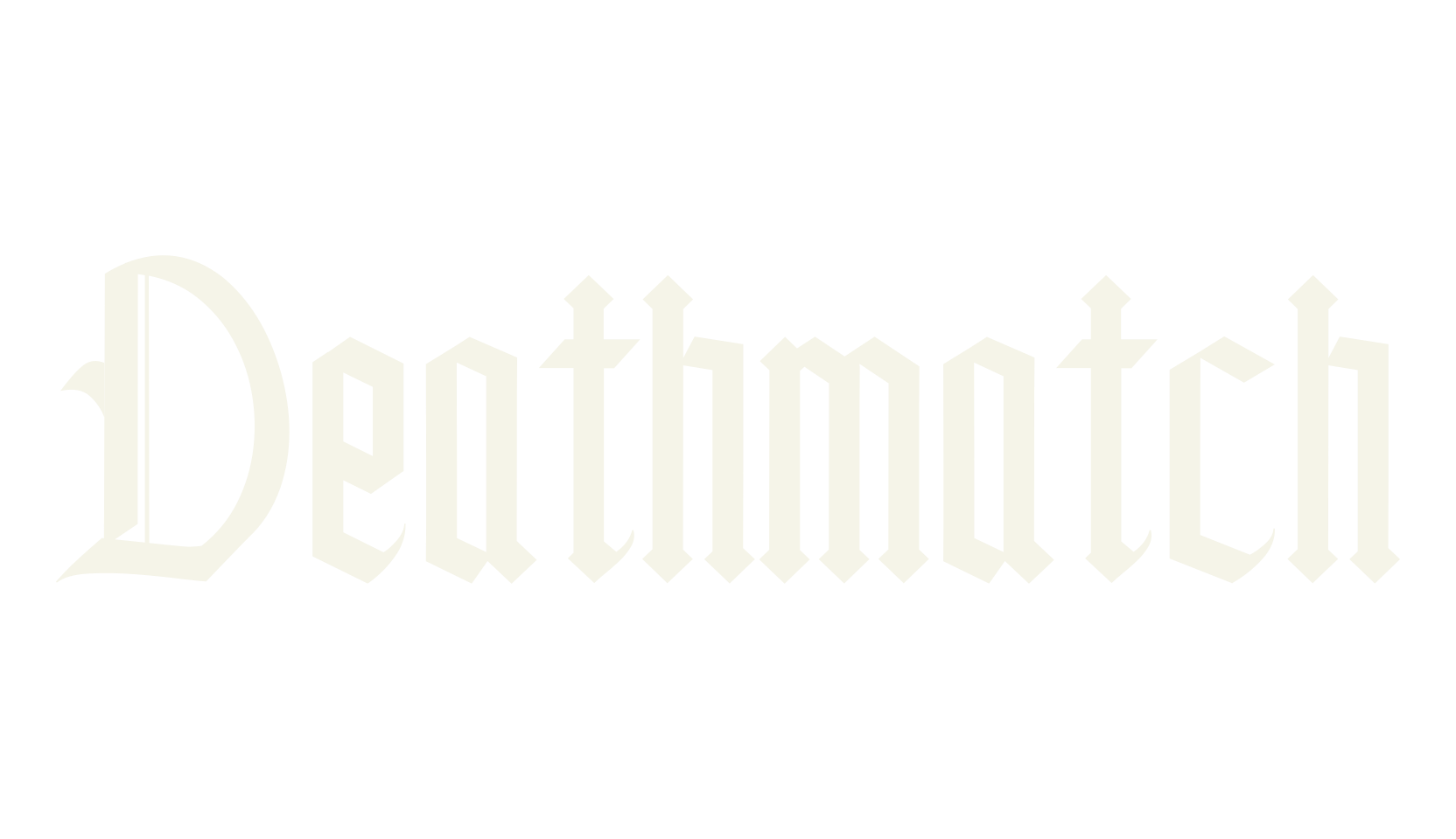 Deathmatch, fantasy font preview