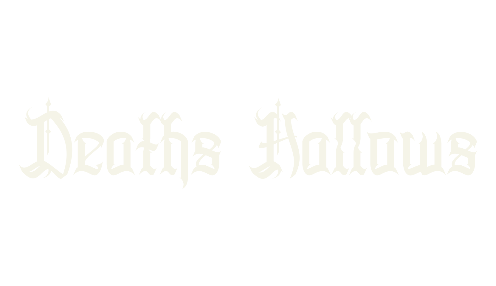 Deaths Hallows, old english font preview