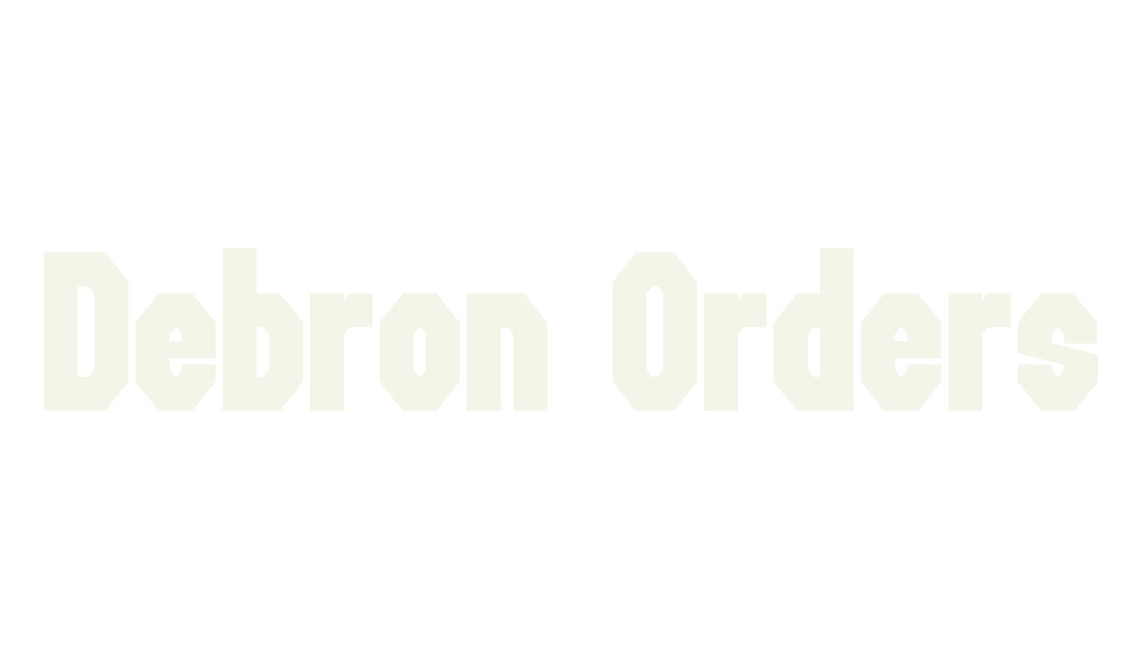 Debron Orders, 1990s font preview