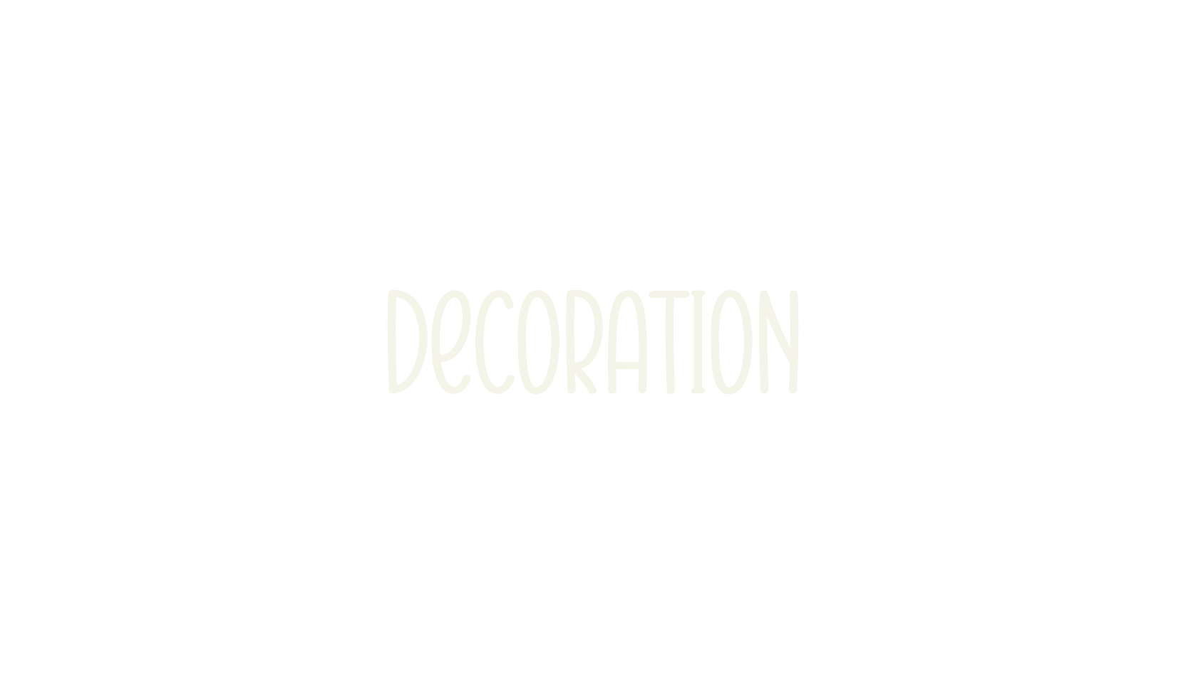 Decoration, handwriting font preview