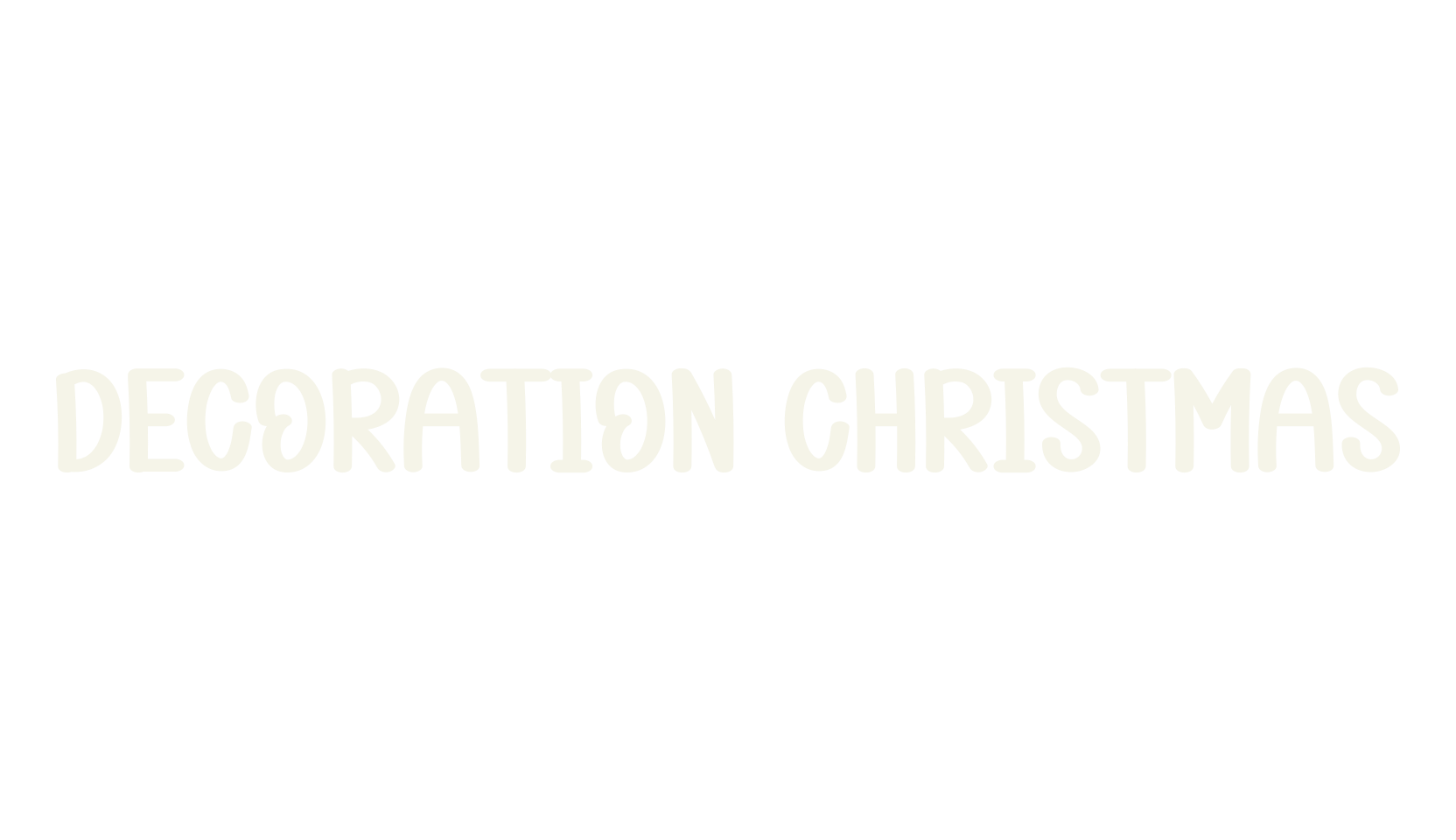 Decoration Christmas, script font preview