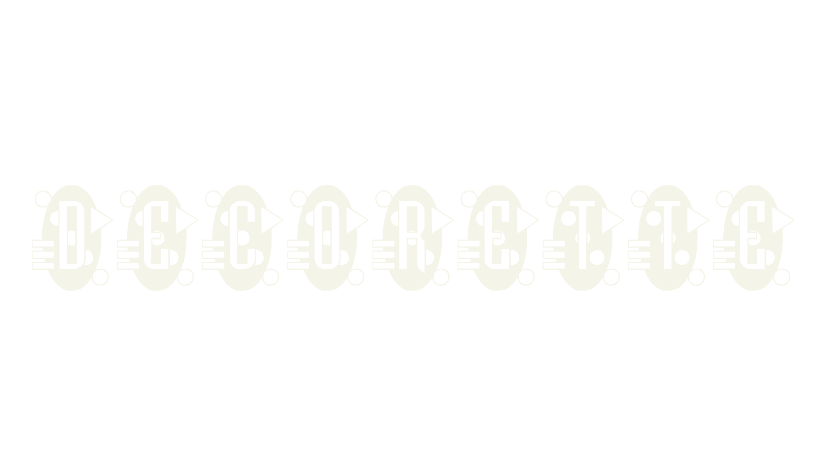 Decorette, art deco font preview