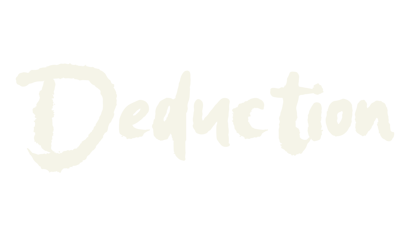 Deduction, logo font preview