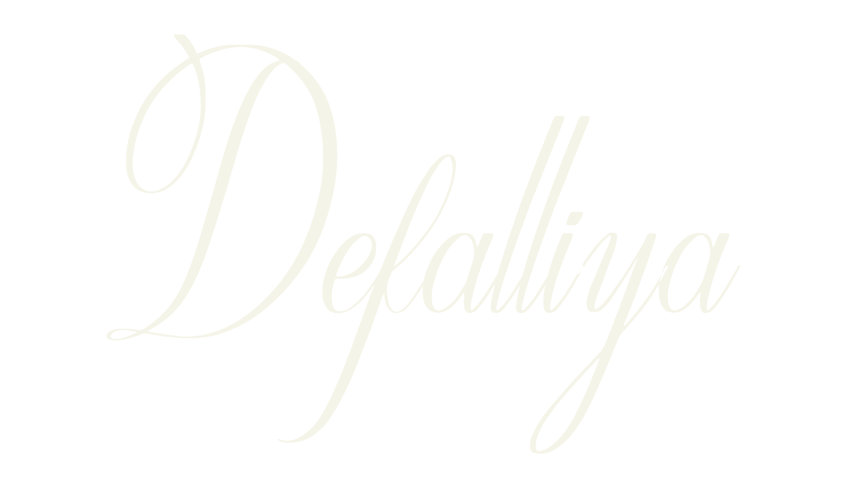 Defalliya, cursive font preview