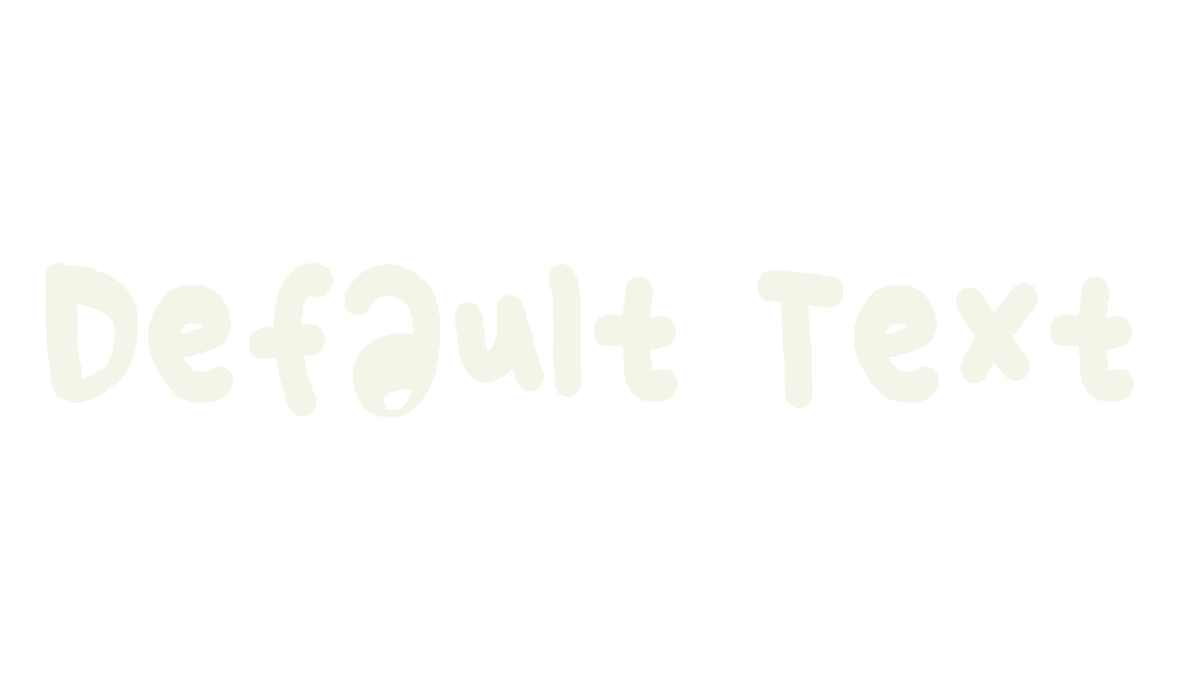 Default Text, display font preview