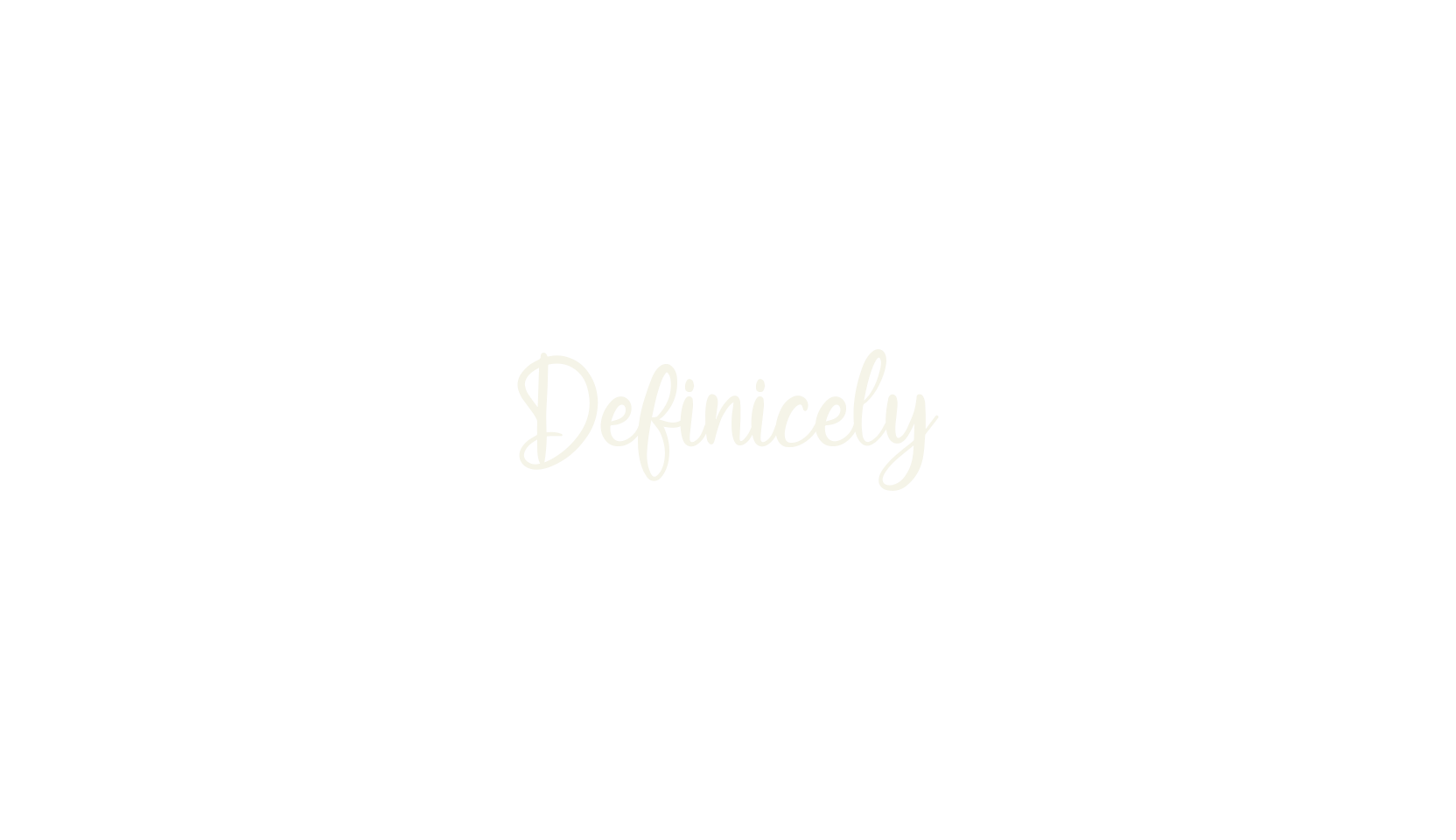Definicely, girly font preview