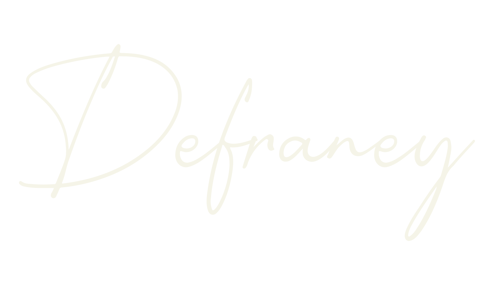 Defraney, handwriting font preview