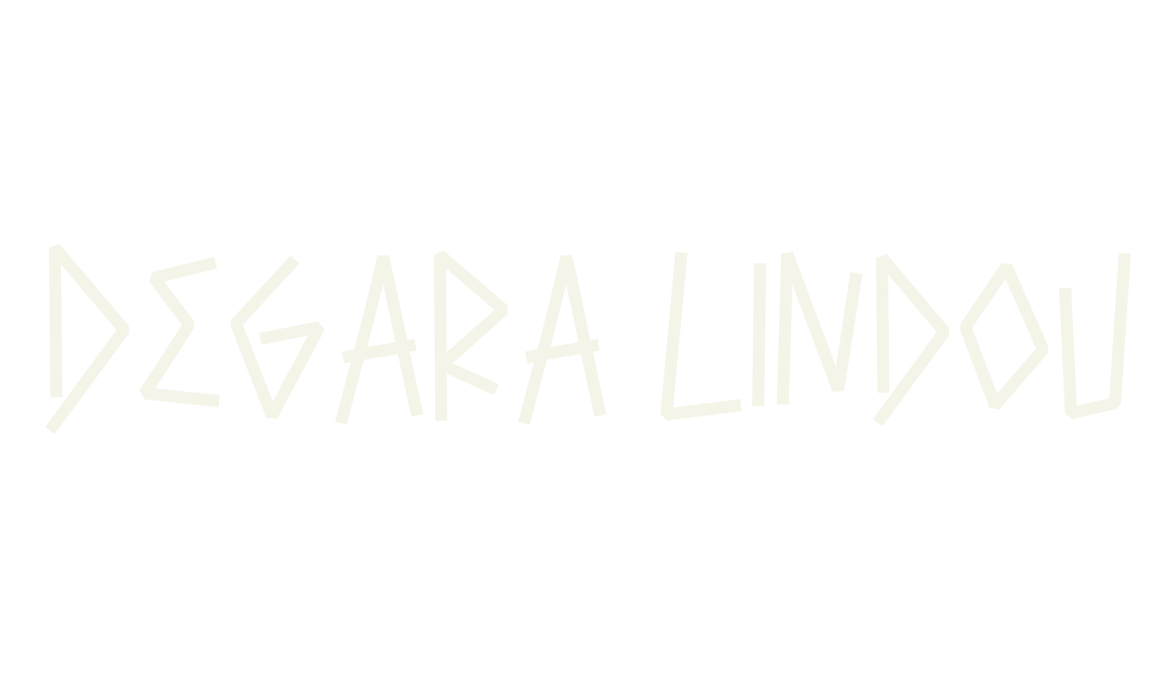 Degara Lindou, cartoon font preview
