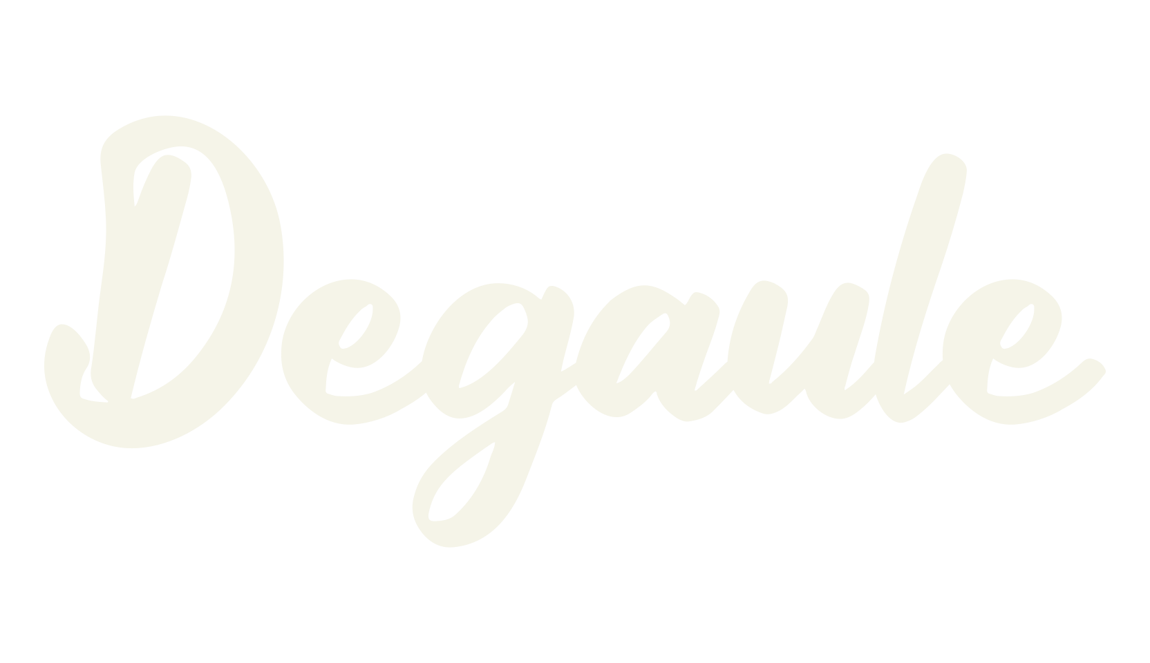 Degaule, typewriter font preview