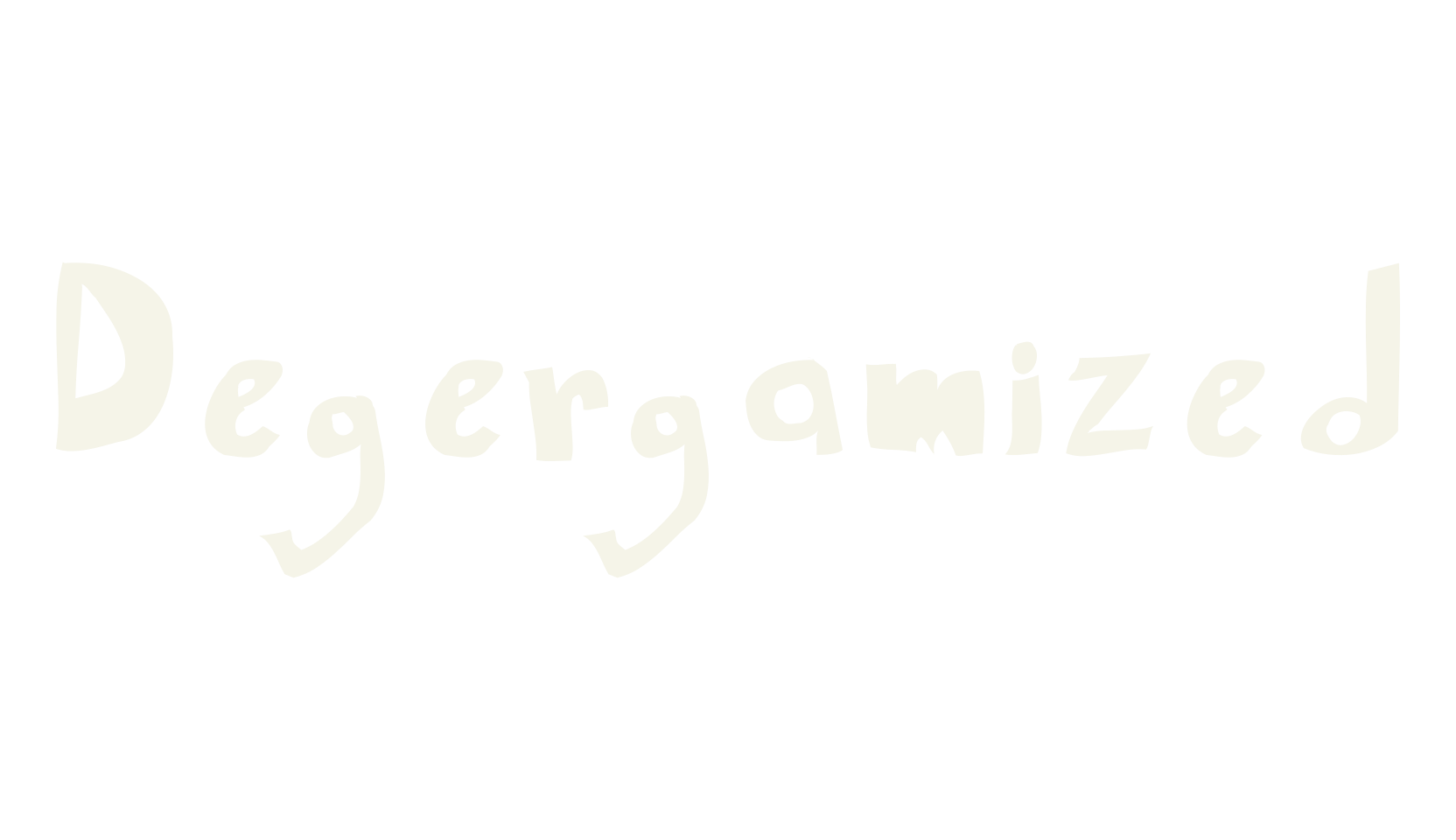 Degergamized, cartoon font preview