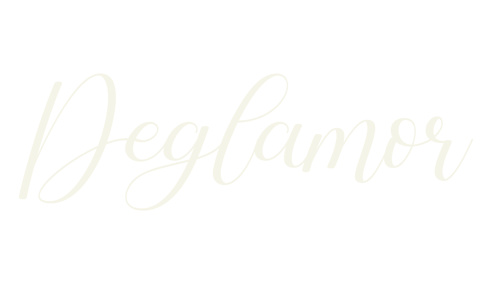 Deglamor, script font preview