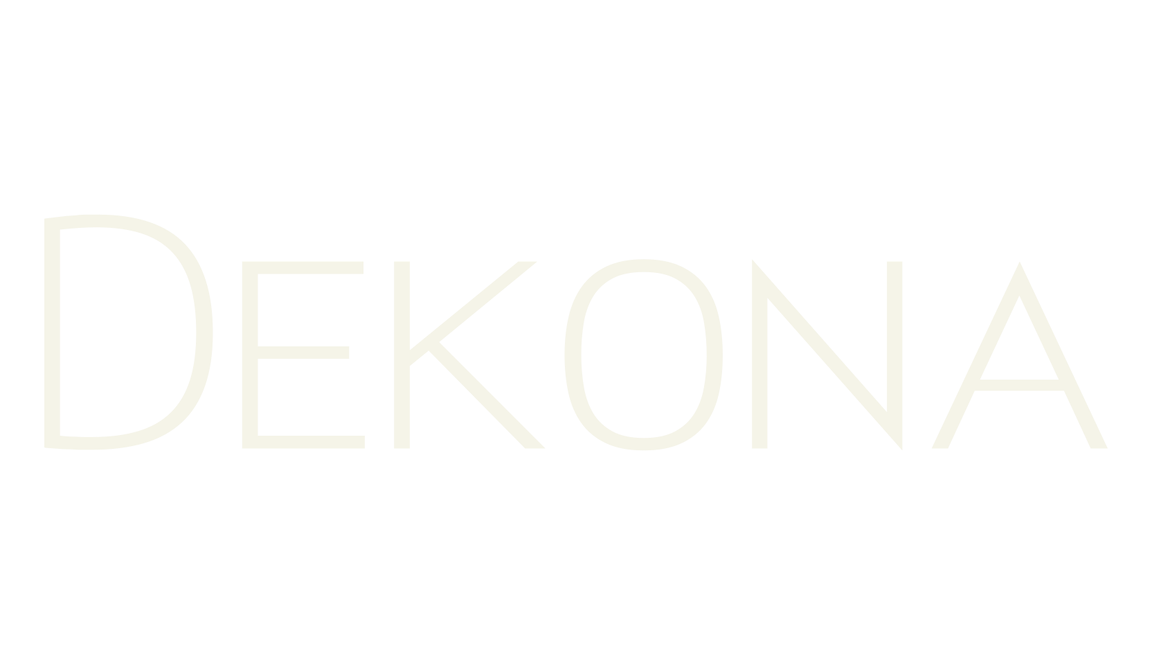 Dekona, minimalist font preview