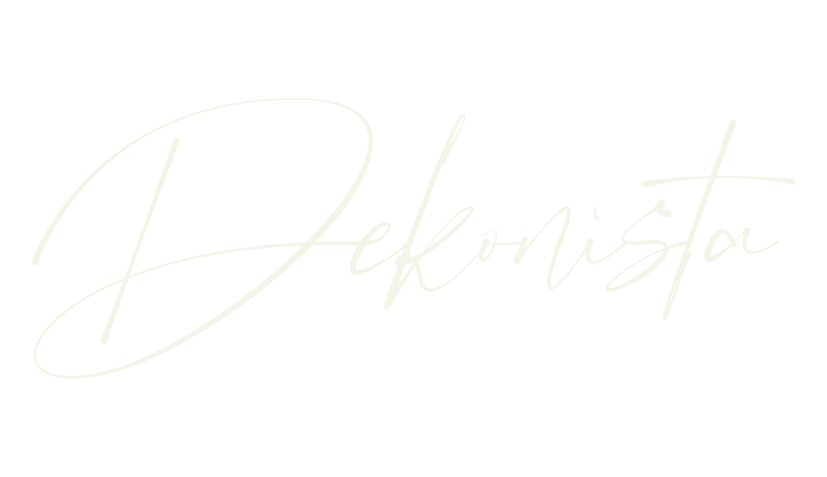 Dekonista, cursive font preview