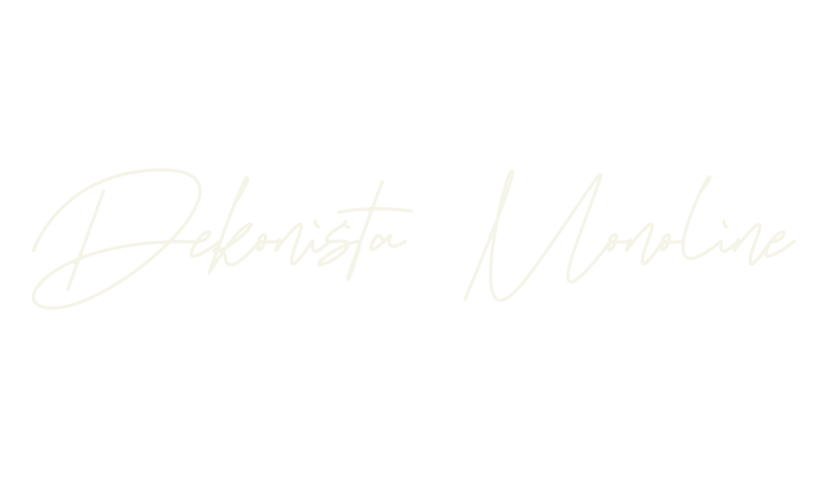 Dekonista Monoline, monoline font preview