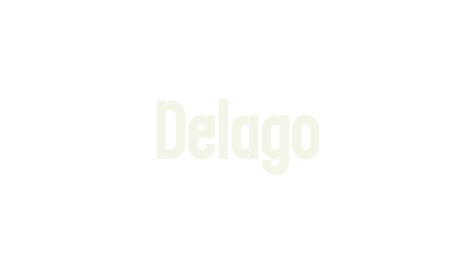 Delago, bold font preview