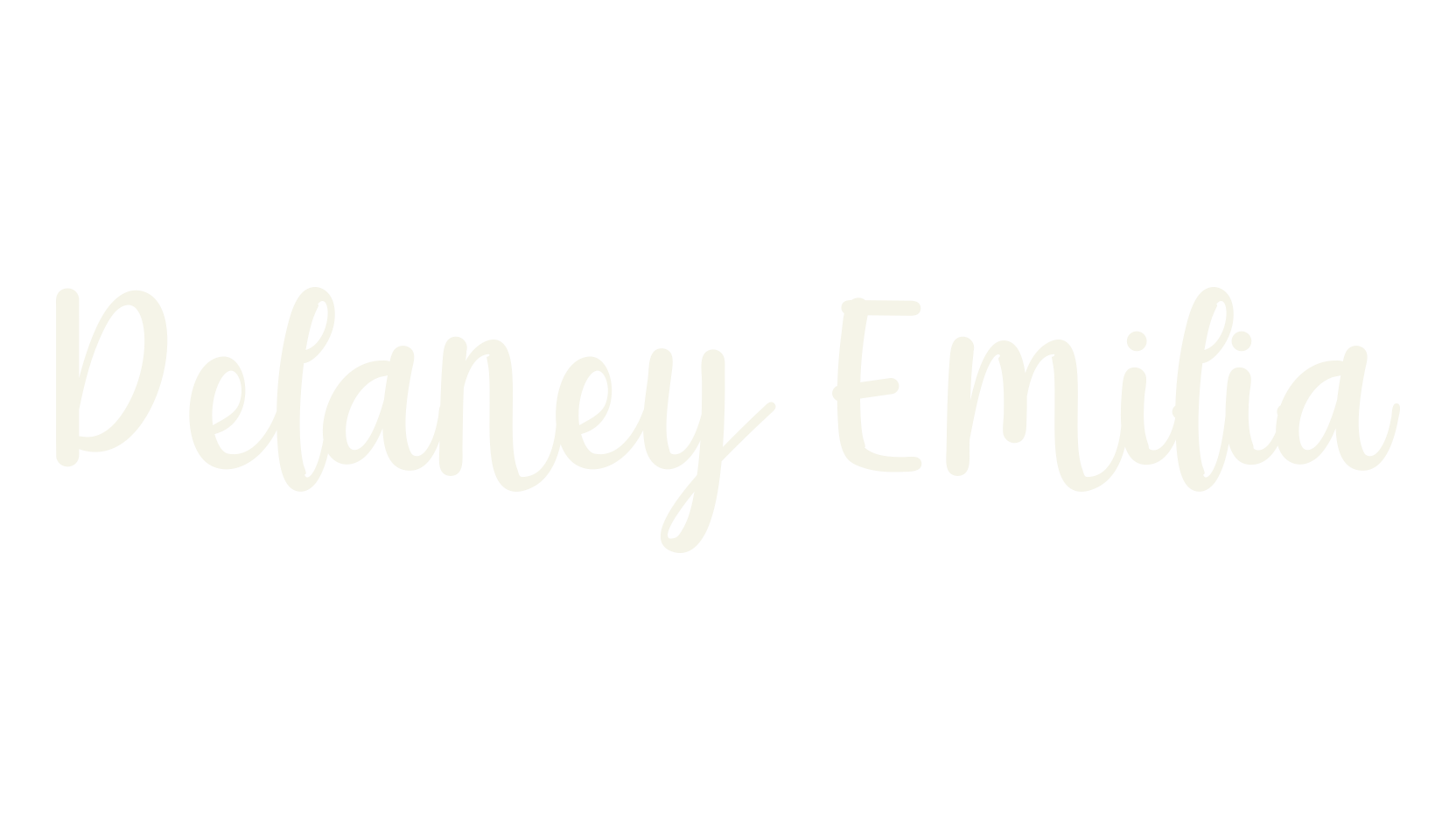 Delaney Emilia, calligraphy font preview