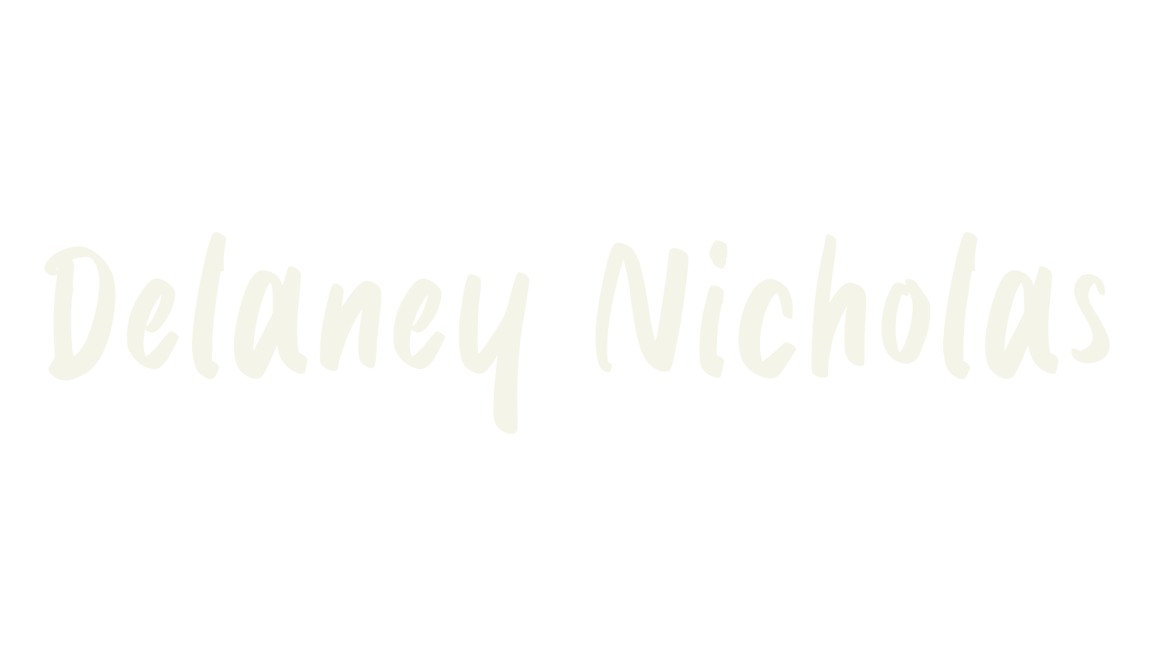 Delaney Nicholas, handwriting font preview