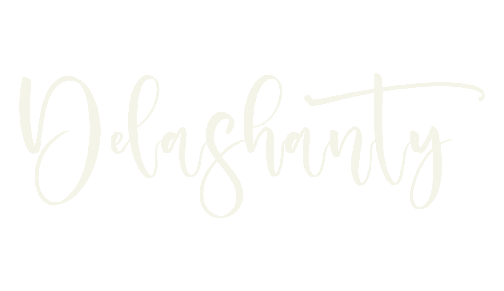Delashanty, script font preview