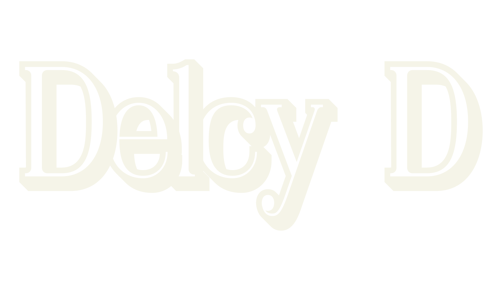 Delcy 3D, 3d font preview