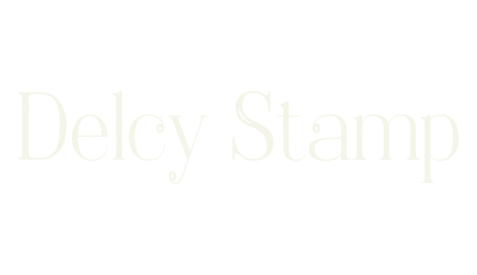 Delcy Stamp, stamp font preview