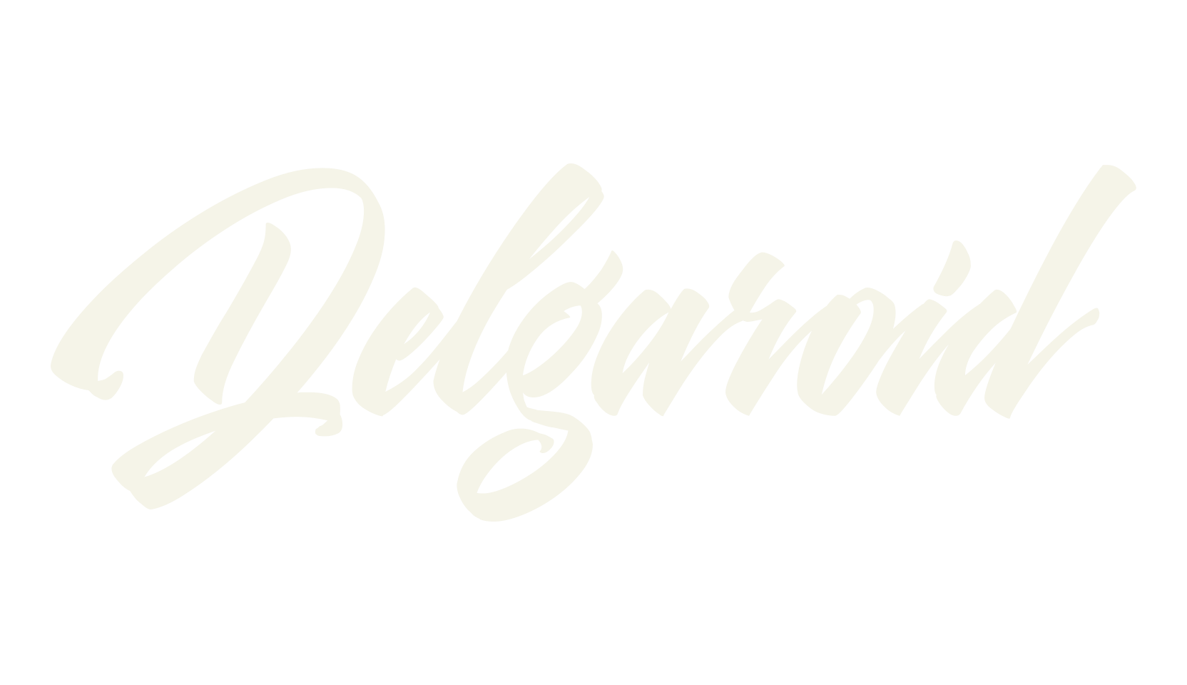 Delgaroid, script font preview