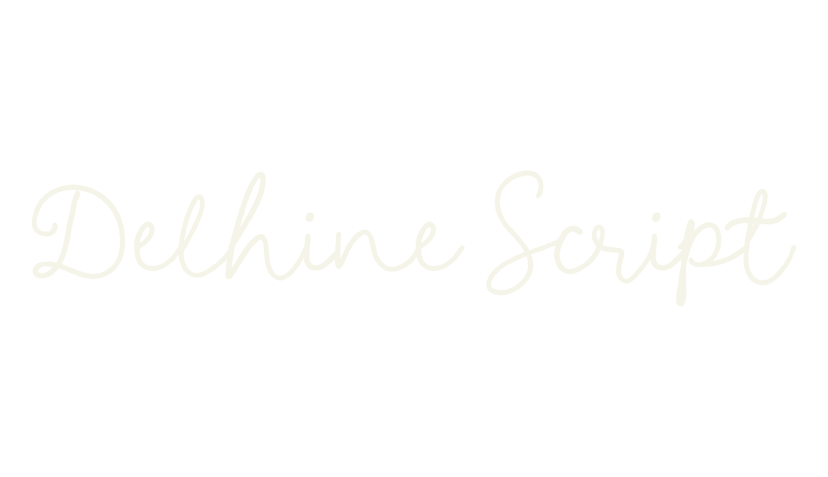 Delhine Script, script font preview