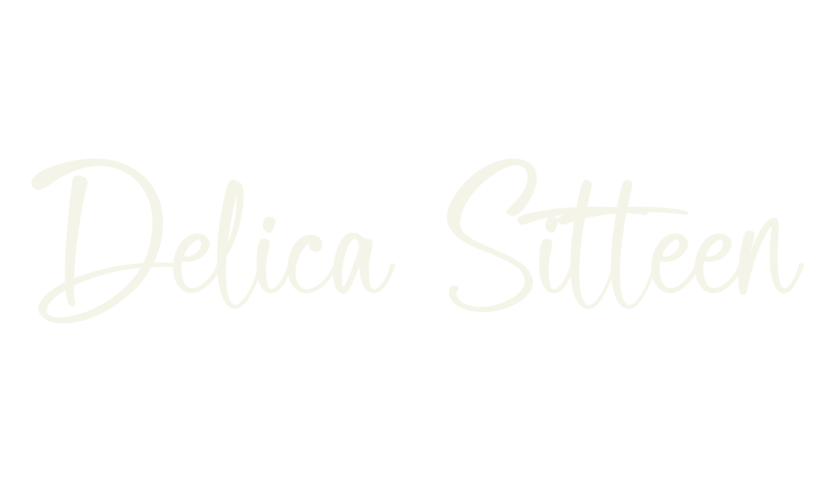 Delica Sitteen, bold font preview