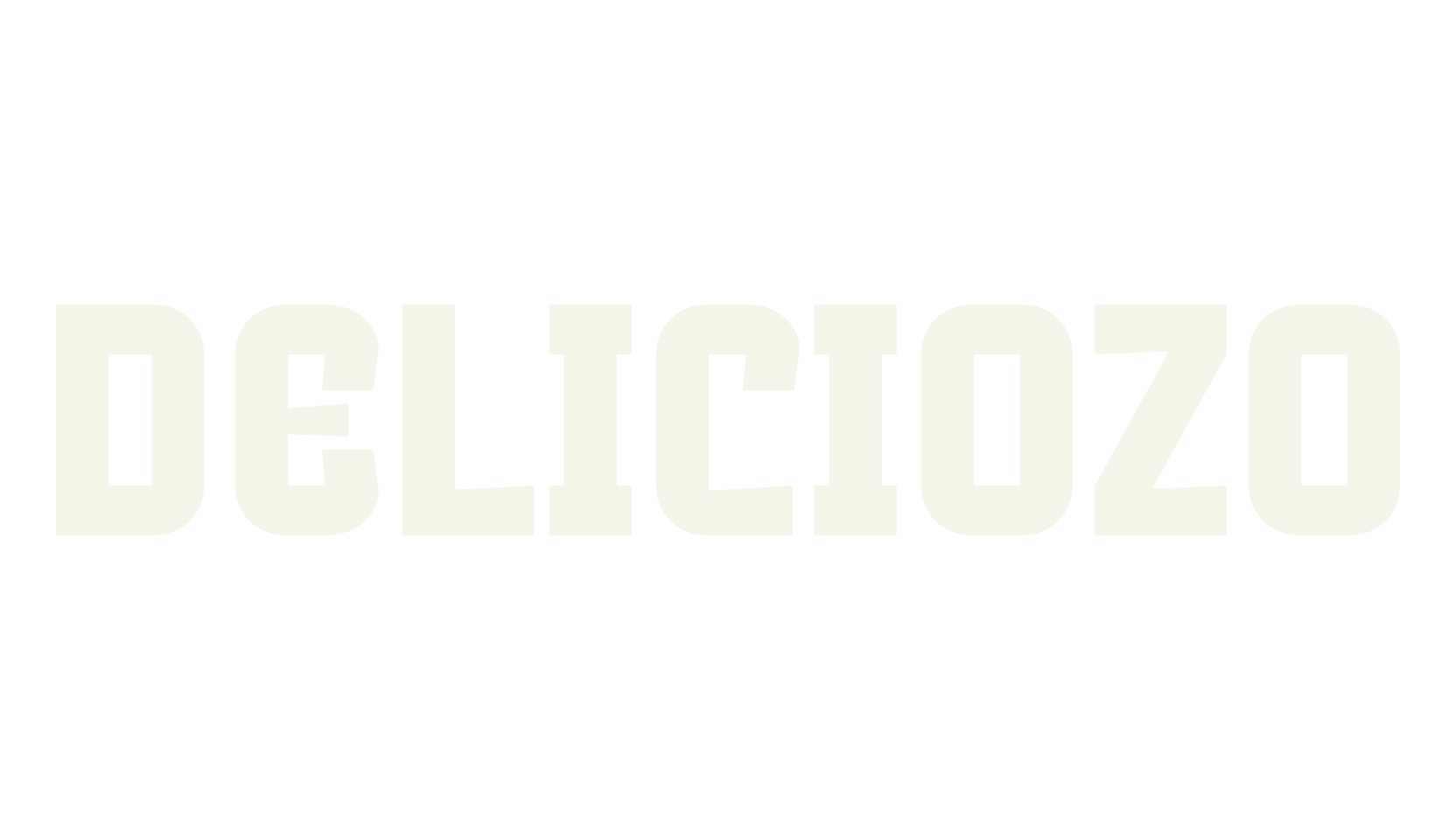 DELICIOZO, bold font preview
