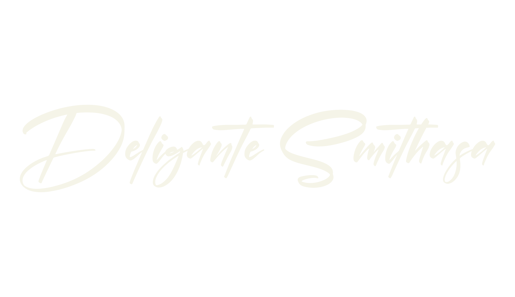 Deligante Smithasa, script font preview