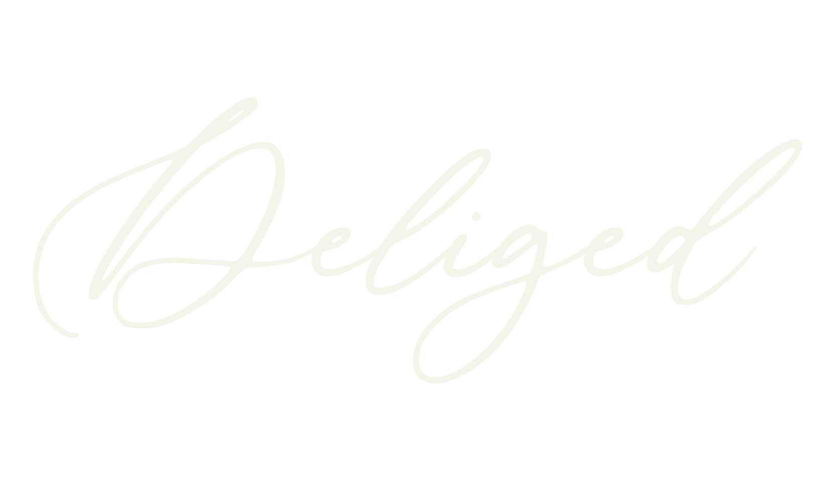 Deliged, calligraphy font preview