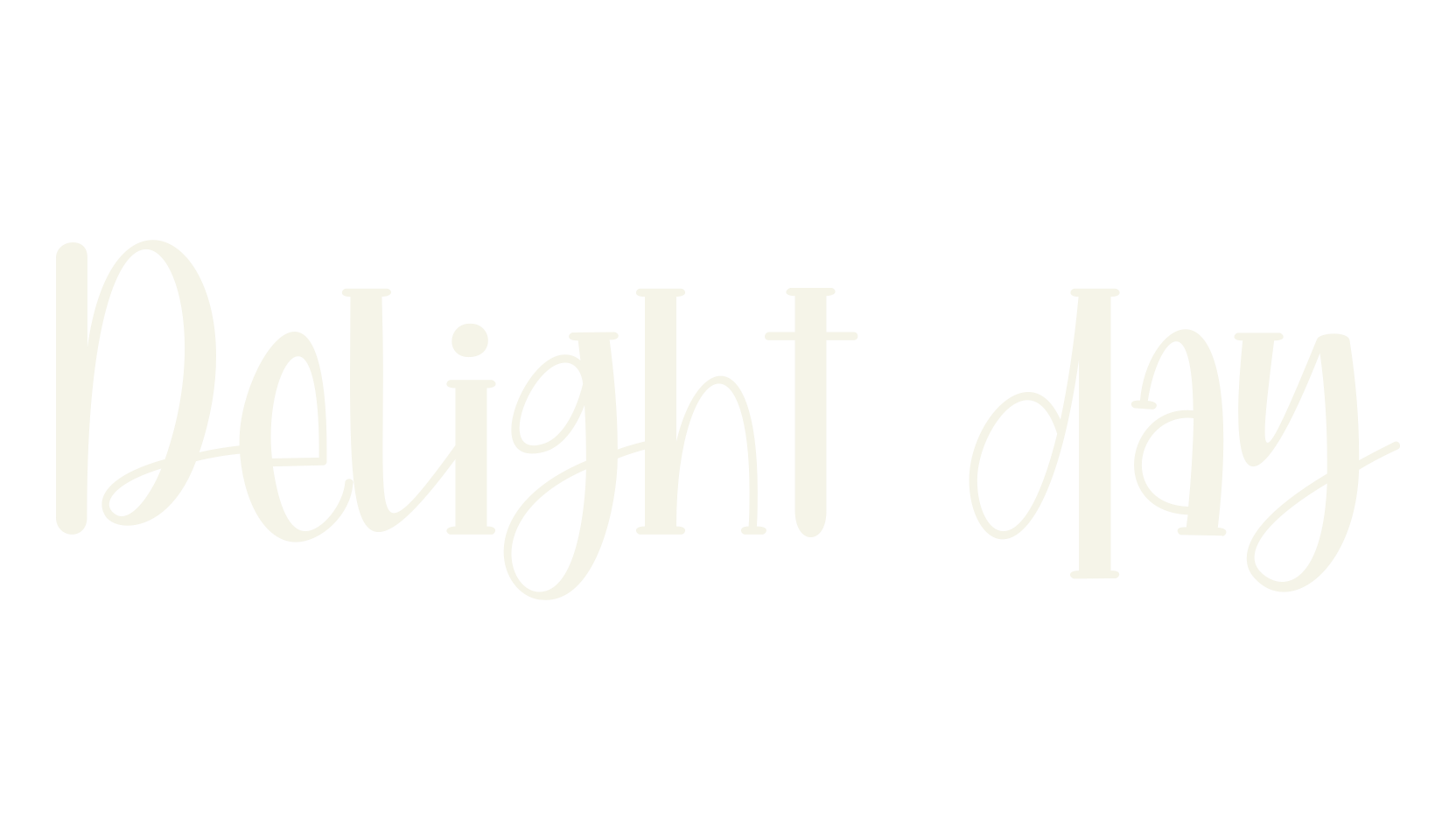 Delight day, cute font preview