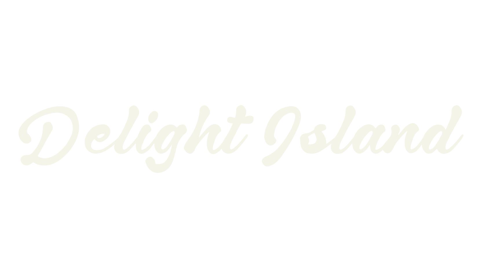Delight Island, script font preview